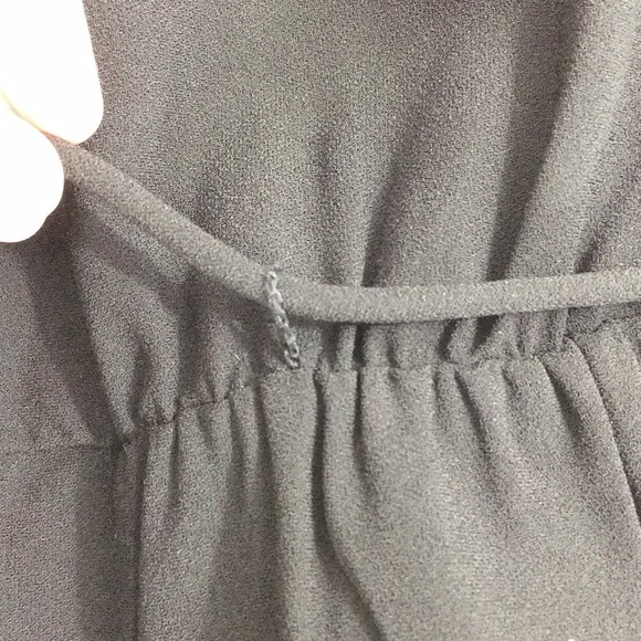 J Crew Black Drapy Faux Wrap Top Peplum Blouse - Picture 14 of 14